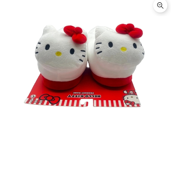 Hello Kitty White and Red Slippers - Picture 1 of 5